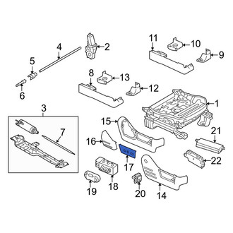 Ford OE - Front Left Seat Switch Panel Bezel