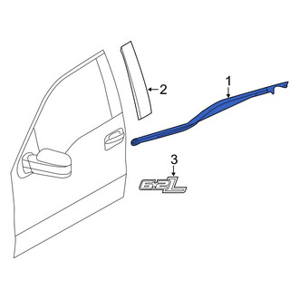Ford OE - Front Left Door Belt Molding
