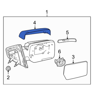 Ford OE - Front Left Door Mirror Cover