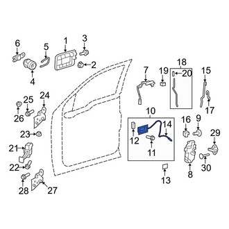 Ford OE - Front Door Latch Cable