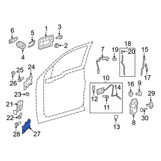 Ford OE - Front Right Lower Door Hinge
