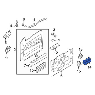 Ford OE - Front Left Door Window Switch