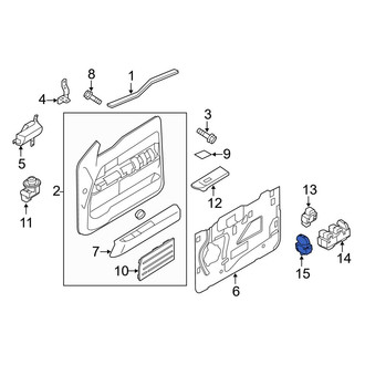 Ford OE - Front Door Lock Switch