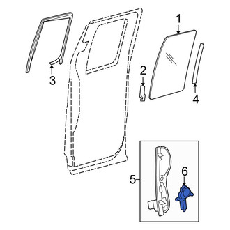 Ford OE - Rear Left Window Regulator