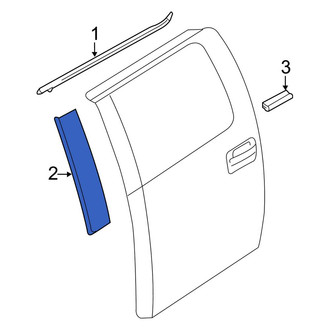 Ford OE - Rear Right Door Reveal Molding