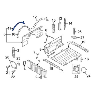 Ford OE - Front Left Truck Bed Panel Reinforcement