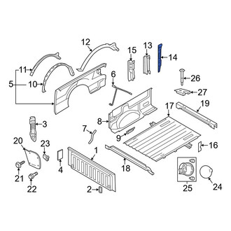 Ford OE - Right Truck Bed Panel Reinforcement