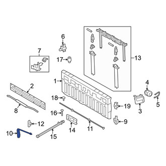 Ford OE - Rear Left Tailgate Support Cable