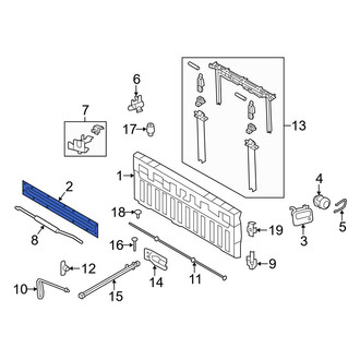 Ford OE - Rear Tailgate Gap Cover