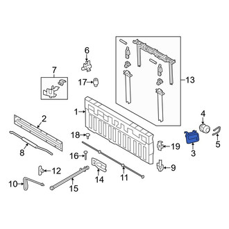 Ford OE - Rear Tailgate Handle