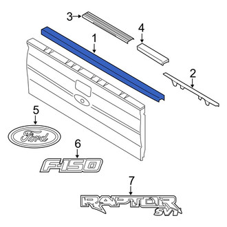 Ford OE - Rear Tailgate Molding