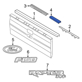 Ford OE - Rear Tailgate Trim Cover
