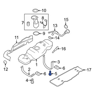 Ford OE - Rear Fuel Tank Strap Bolt