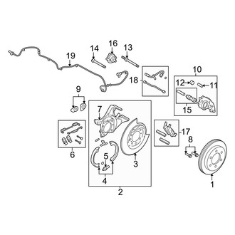 Ford OE - Rear Suspension - Brake Components (SVT Raptor)