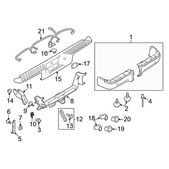 Ford OE - Bumper Face Bar Nut