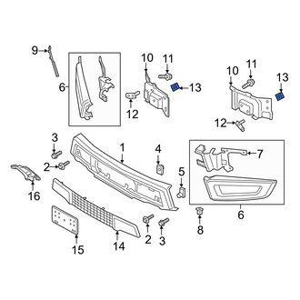 Ford OE - Bumper Face Bar Mount Nut