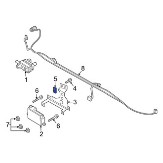 Ford OE - Radiator Support Air Duct Nut