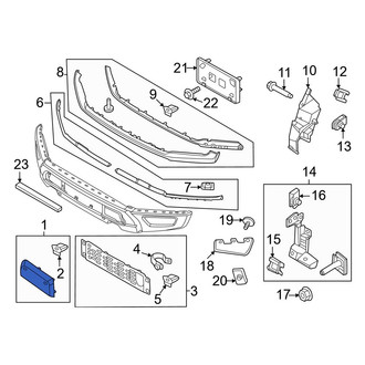 Ford OE - Front Right Bumper Cover Spacer Panel