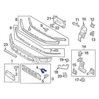 Ford OE - Bumper Cover Spacer Panel Clip