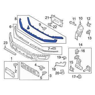 Ford OE - Front Upper Bumper Trim