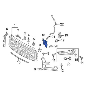 Ford OE - Front Park Assist Camera Bracket