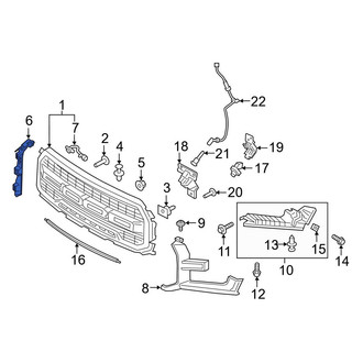 Ford OE - Left Grille Seal