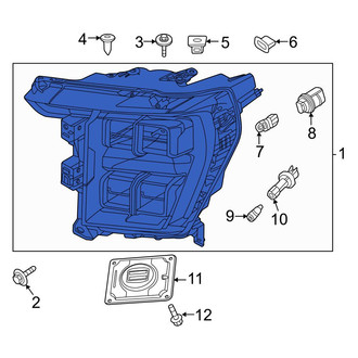 Ford OE - Front Left Headlight Assembly