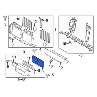 Ford OE - Front Right Radiator Support Air Deflector