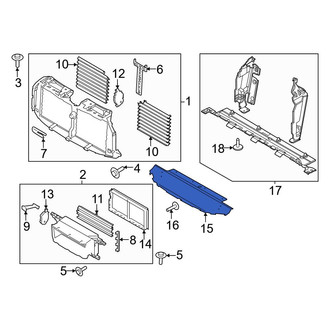 Ford OE - Front Lower Radiator Support Air Deflector