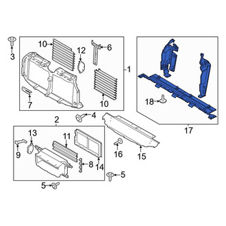 Ford OE - Front Upper Radiator Support Air Deflector