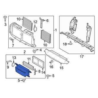 Ford OE - Front Lower Radiator Shutter Assembly