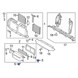 Ford OE - Radiator Shutter Screw
