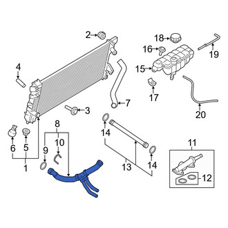 Ford OE - Lower Radiator Coolant Hose
