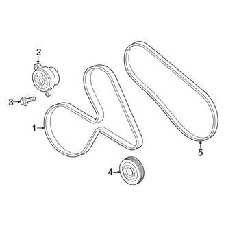 Ford OE - Cooling - Belts & Pulleys (Single Alternator), (Raptor)