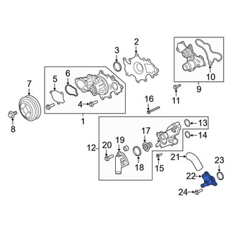 Ford OE - Engine Coolant Outlet Flange
