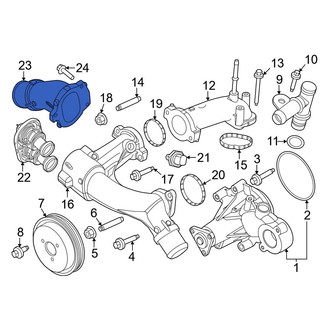 Ford OE - Upper Engine Coolant Thermostat Housing