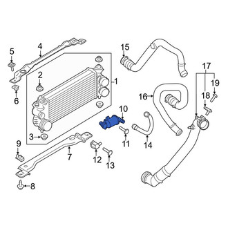 Ford OE - Exhaust Gas Recirculation (EGR) Tube Adapter