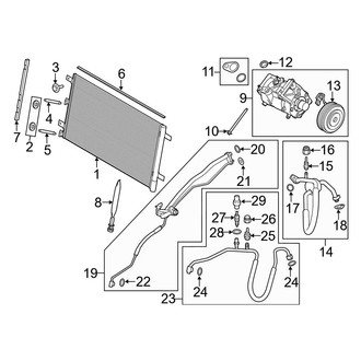 Ford OE - Air Conditioner & Heater - Condenser, Compressor & Lines (Raptor)