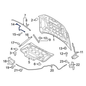 Ford OE - Front Hood Latch Striker Plate