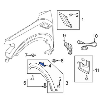 Ford OE - Wheel Arch Molding Clip