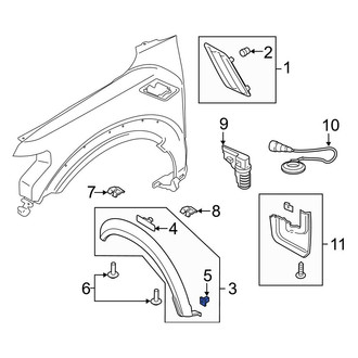 Ford OE - Fender Flare Clip