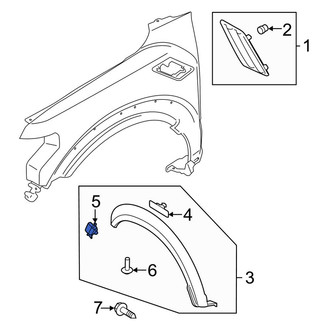 Ford OE - Front Right Reflector Panel