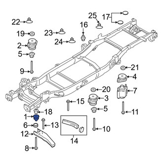 Ford OE - Front Upper Body Mount Cushion