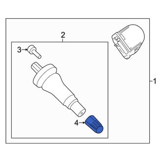 Ford OE - Tire Pressure Monitoring System (TPMS) Valve Stem Cap