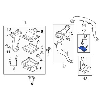 Ford OE - Upper Engine Air Intake Hose Bracket