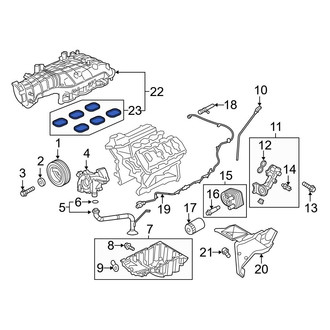 Ford OE - Lower Engine Intake Manifold Gasket