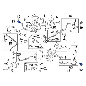 Ford OE - Turbocharger Oil Line Bolt