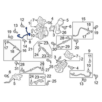 Ford OE - Right Turbocharger Oil Line