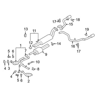 Ford OE - Exhaust System - Exhaust Components (Raptor)