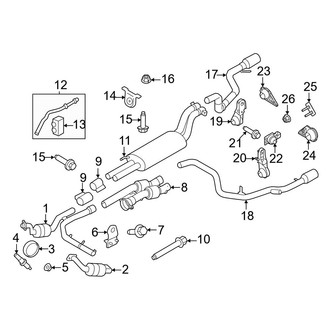 Ford OE - Exhaust System - Exhaust Components (5.2L)